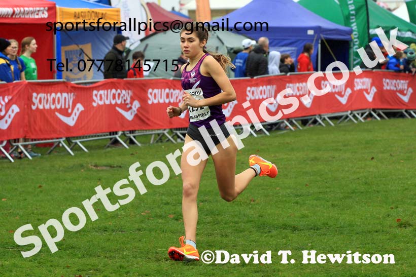 Junior Women, 2022 National Cross Country Relays, Berry Hill Park, Mansfield.  Photo: David T. Hewitson/Sports for All Pics